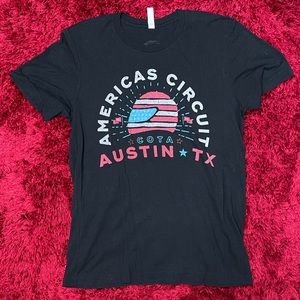Circuit Of The Americas Shirt USA Racing Auto Medium Black F1 Austin Texas